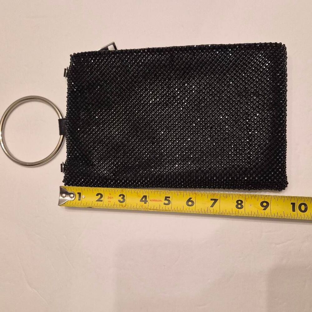 NWOT Black INC Molyy Sequin Bangle Clutch Party Pouch Bag Evening Purse Sexy - Picture 6 of 10